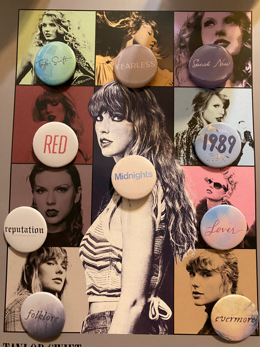Taylor Swift Eras Buttons
